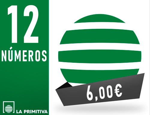 Primitiva - 12 n�meros asegurando 4 aciertos - 6,00 Euros