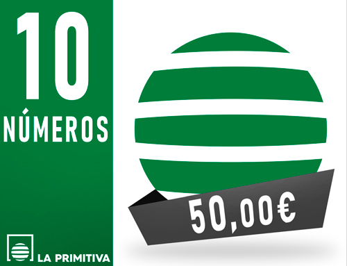 Primitiva - 10 números asegurando 5 sobre 5 aciertos - 50,00 Euros