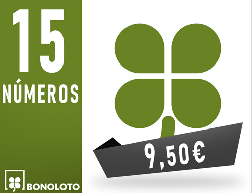 Bonoloto - 15 números asegurando 4 aciertos - 9,50 Euros