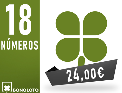 Bonoloto - 18 n�meros asegurando 3 sobre 3 aciertos - 24,00 Euros